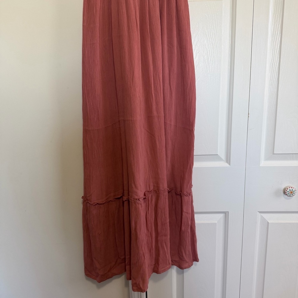 Sim & Sam Maxi Sundress Mauve White Embroidered Size XS, NWT - Picture 4 of 12